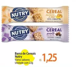 Oferta de Nutry - Barra De Cereais por R$1,25 em Atacadão