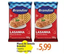 Oferta de Brandini - Massa De Semola por R$5,99 em Atacadão