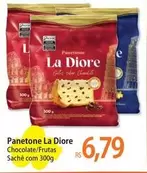 Oferta de Panetone por R$6,79 em Atacadão