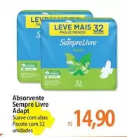 Oferta de Sempre Livre - Absorvente Adapt por R$14,9 em Atacadão