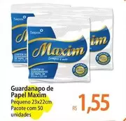 Oferta de Máxim - Guardanapo De Papel por R$1,55 em Atacadão