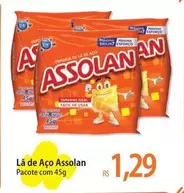 Oferta de Assolan - La De Aço por R$1,29 em Atacadão