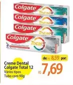 Oferta de Colgate - Creme Dental Total 12 por R$7,69 em Atacadão