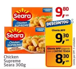 Oferta de Chicken Supreme por R$9,8 em Tenda Atacado