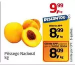 Oferta de Nacional - Pêssego Nacional por R$9,99 em Tenda Atacado