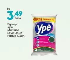 Oferta de Ypê - Esponja Multiuso  por R$3,49 em Rissul