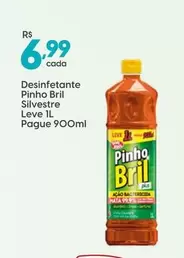 Oferta de Pinho Bril - Desinfetante Silvestre por R$6,99 em Rissul