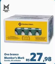 Oferta de Member's Mark - Ovo Branco por R$27,98 em Sam's Club