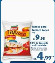 Oferta de Lopes - Massa Para Tapioca por R$9,98 em Sam's Club