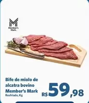 Oferta de Member's Mark - Bife De Miolo De Alcatra Bovino por R$59,98 em Sam's Club