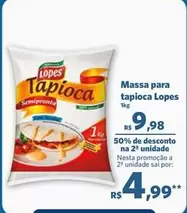 Oferta de Lopes - Massa Para Tapioca por R$9,98 em Sam's Club