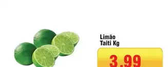 Oferta de Taiti - Limão Taiti por R$3,99 em Spani Atacadista