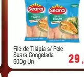 Oferta de Seara - Filé De Tilápia S/ Pele Congelada por R$29,9 em Spani Atacadista