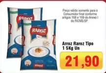 Oferta de Raroz - Arroz Tipo por R$21,9 em Spani Atacadista