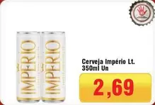 Oferta de Imperio - Cerveja Lt. por R$2,69 em Spani Atacadista