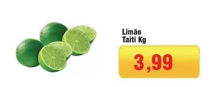 Oferta de Taiti - Limão Taiti por R$3,99 em Spani Atacadista