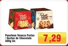 Oferta de Veneza - Panetone  Frutas / Gostas De Chocolate por R$7,29 em Spani Atacadista