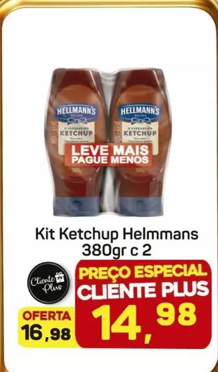 Oferta de Hellmann's - Kit Ketchup por R$14,98 em Supermercados ABC