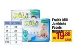 Oferta de Mili - Fralda Jumbinho Pacote por R$19,88 em Max Atacadista