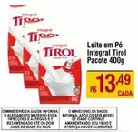 Oferta de Tirol - Leite Em Pó Integral por R$13,49 em Max Atacadista