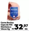 Oferta de Montana - Carne Bovina Capa De Filé  A Vácuo por R$32,97 em Max Atacadista