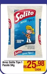 Oferta de Solito - Arroz  Tipo 1 Pacote por R$25,98 em Max Atacadista