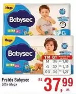 Oferta de Babysec - Fralda por R$37,99 em Fort Atacadista