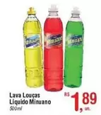 Oferta de Minuano - Lava Louças Liquido por R$1,89 em Fort Atacadista