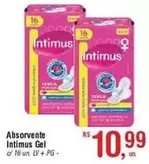 Oferta de Intimus - Absorvente Gel por R$10,99 em Fort Atacadista