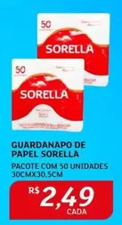 Oferta de Sorella - Guardanapo De Papel por R$2,49 em Assaí Atacadista