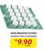 Oferta de Ovos Brancos Extras por R$9,9 em Assaí Atacadista