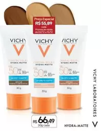 Oferta de Vichy - Hydra Matte por R$66,49 em Drogal