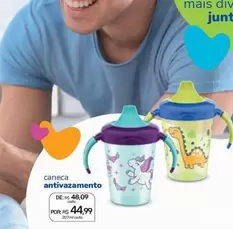 Oferta de Lillo - Caneca Antivazamento por R$44,99 em Drogal