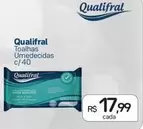 Oferta de Qualifral - Toalhas Umedecidas por R$17,99 em Drogal