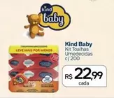 Oferta de Kind Baby - Kit Toalhas Umedecidas por R$22,99 em Drogal