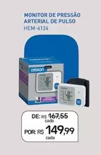 Oferta de Omron - Monitor De Pressão Arterial De Pulso por R$149,99 em Drogal