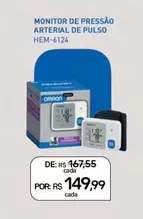 Oferta de Omron - Monitor De Pressão Arterial De Pulso por R$149,99 em Drogal