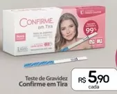 Oferta de Confirme - Teste De Gravidez Em Tira por R$5,9 em Drogal