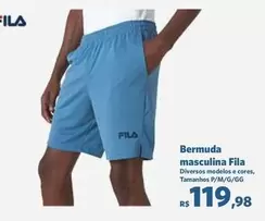 Oferta de FILA - Bermuda Masculina por R$119,98 em Sam's Club