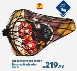 Oferta de Vale - Kit Presunto Cru Jamon Reserva Haciendas por R$219,98 em Sam's Club