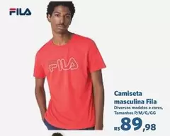 Oferta de FILA - Camiseta Masculina por R$89,98 em Sam's Club