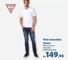 Oferta de GUESS - Polo Masculina por R$149,98 em Sam's Club