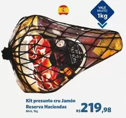 Oferta de Haciendas - Kit Presunto Cru Jamon por R$219,98 em Sam's Club