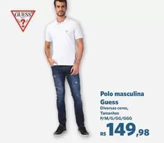 Oferta de GUESS - Polo Masculina por R$149,98 em Sam's Club