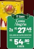 Oferta de Cesta Alegria por R$54,9 em Max Atacadista