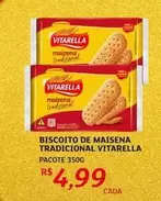 Oferta de Vitarella - Biscoito De Maisena Tradicional por R$4,99 em Assaí Atacadista