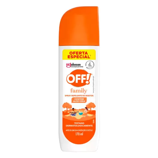 Oferta de Repelente Off Family Spray 170ml por R$18,89 em Drogal