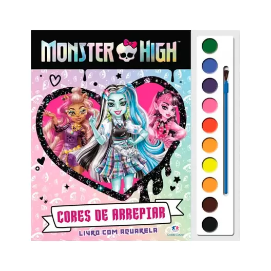 Oferta de Livro Aquarela Monster High Cores de Arrepiar 1 Unidade por R$9,99 em Drogal