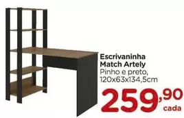 Oferta de Match - Escrivaninha Match Artely por R$259,9 em Carrefour