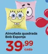 Oferta de Bob - Almofada Quadrada Bob Esponja por R$39,99 em Carrefour